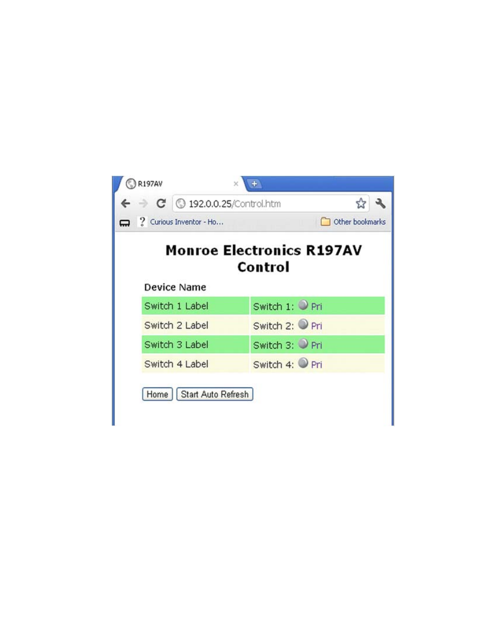 Monroe Electronics R197AV User Manual | Page 18 / 24