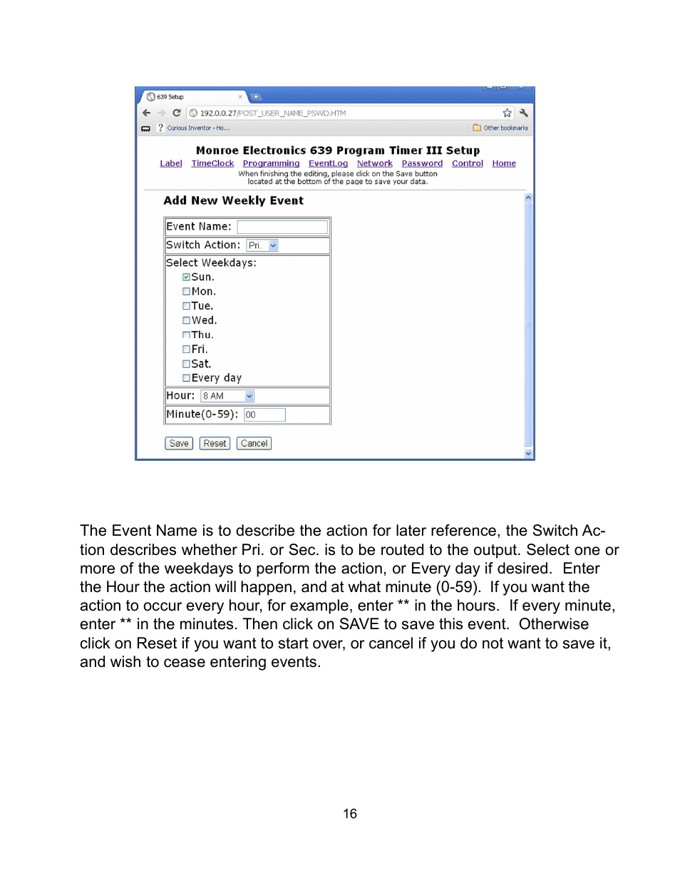 Monroe Electronics 639 User Manual | Page 16 / 23