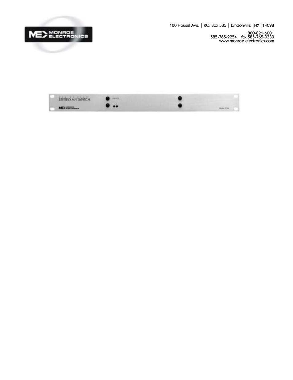Monroe Electronics R164 User Manual | 2 pages