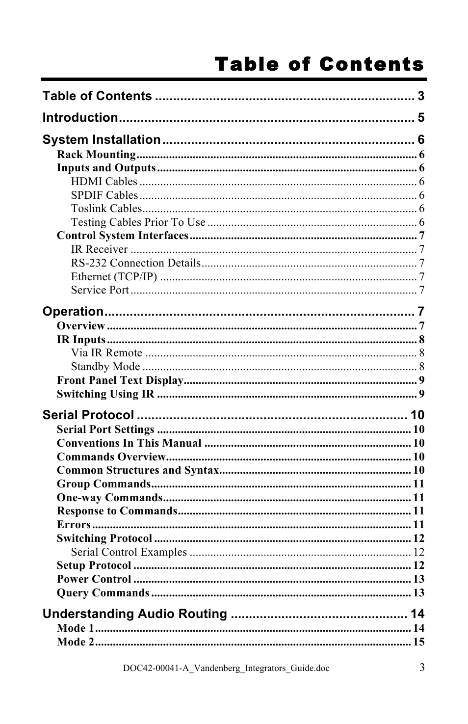 NeoPro Vandenberg User Manual | Page 3 / 20