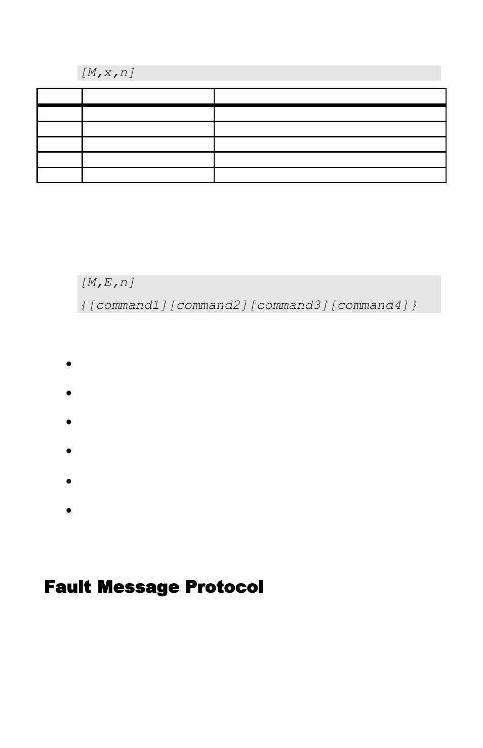 Memory edit, Fault message protocol | NeoPro Tahoe-Veo User Manual | Page 28 / 44