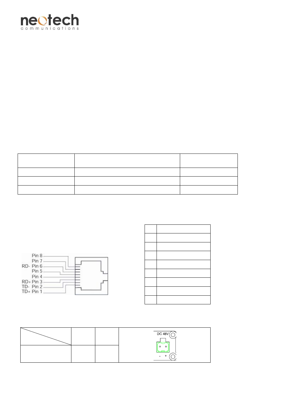 Installation, Cable connections, Interface | Fsw-41hp | Neotech Communications FSW-41HP User Manual | Page 2 / 3
