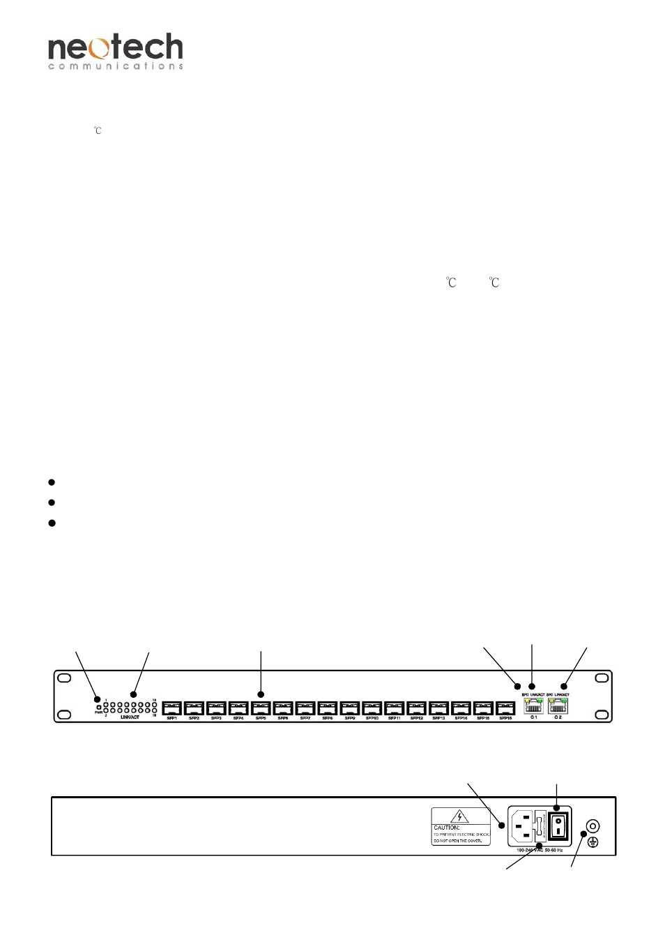Neotech Communications GFSW-216SF User Manual | 4 pages