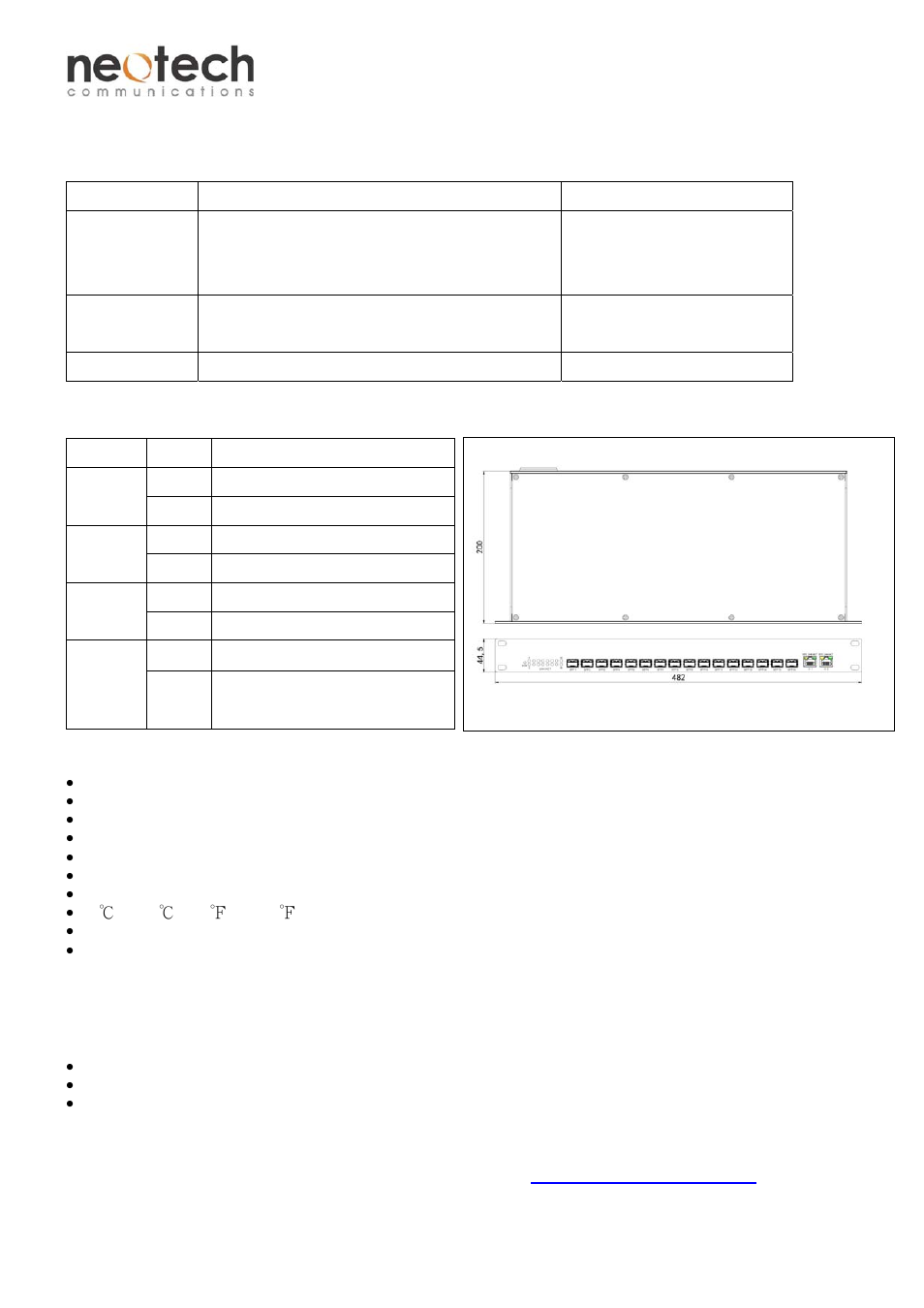 Gfsw-216sf, Functional description, Assembly, startup, and dismantling | Neotech Communications GFSW-216SF User Manual | Page 4 / 4