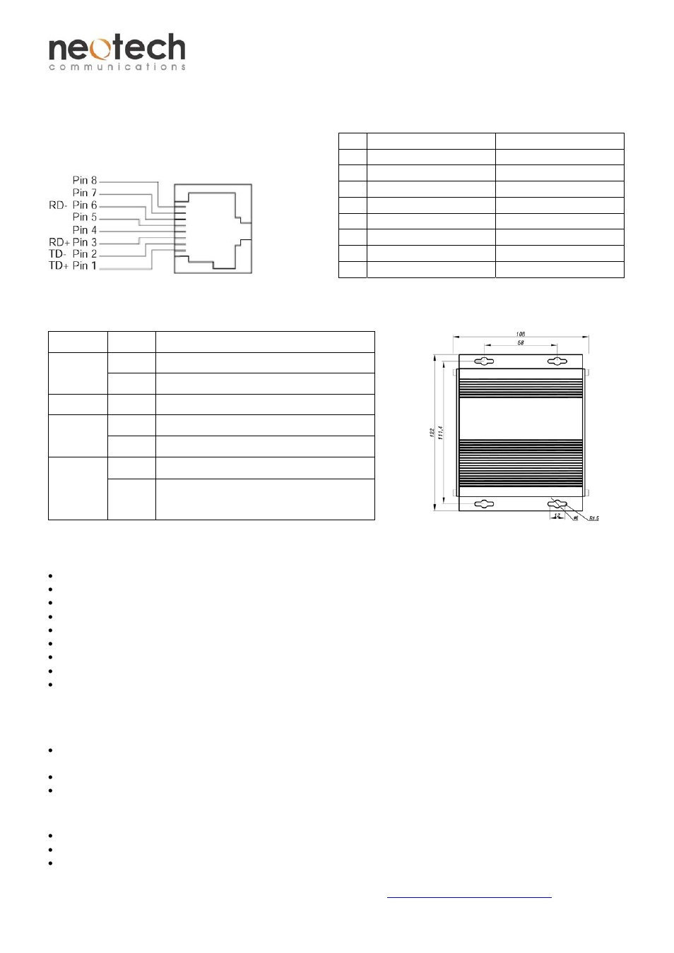 Fsw-21f-cm series, Functional description, Assembly, startup, and dismantling | Standalone units installation, Card module installation | Neotech Communications FSW-21F-CM User Manual | Page 2 / 2