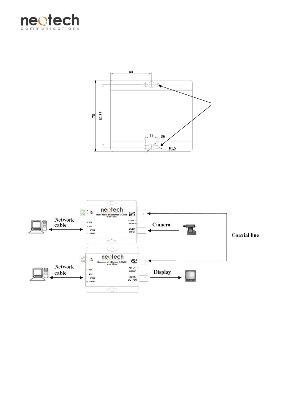 Fec-11cv series | Neotech Communications FEC-11CV User Manual | Page 2 / 4