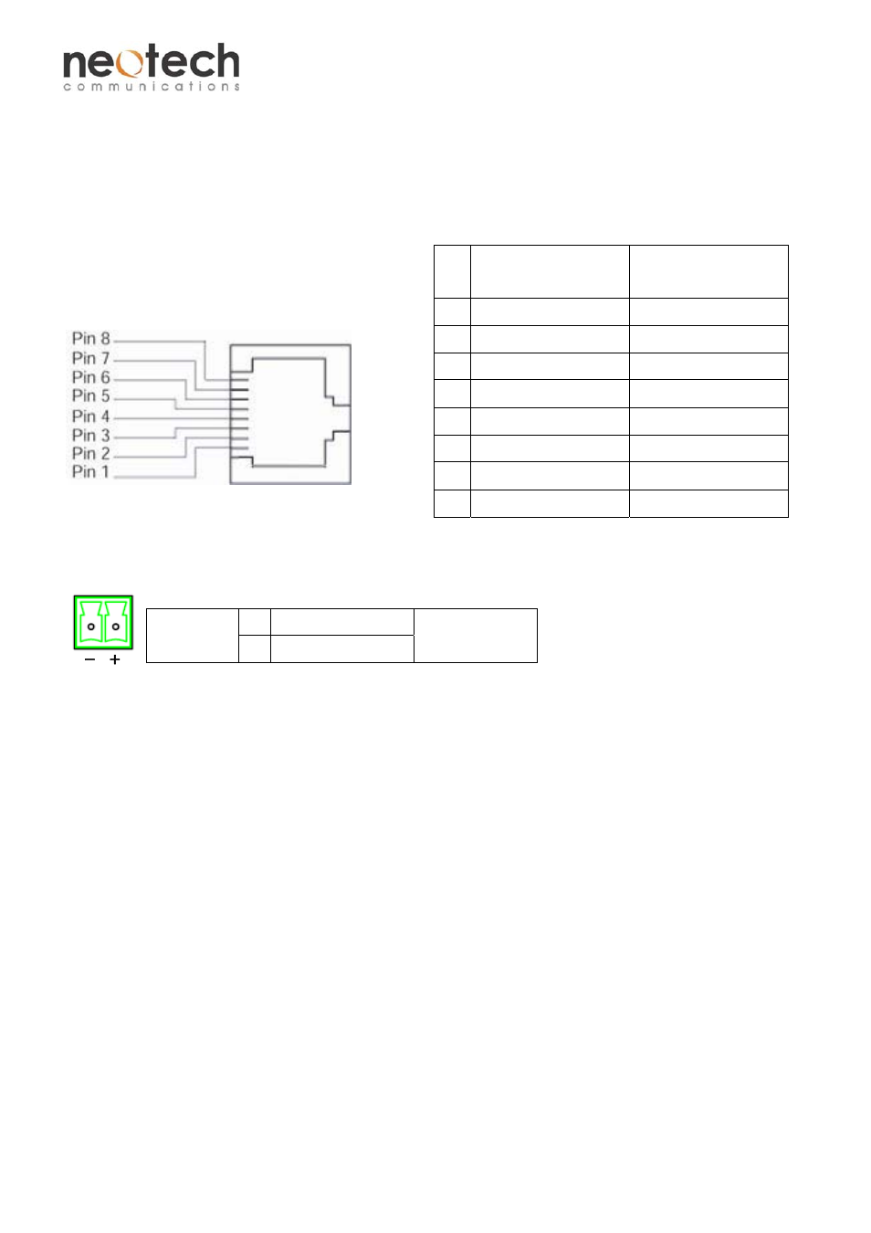 Fec-11cv series | Neotech Communications FEC-11CV User Manual | Page 3 / 4