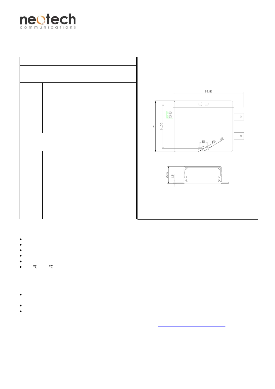 Fec-11cv series, Assembly, startup, and dismantling, Functional description | Installation | Neotech Communications FEC-11CV User Manual | Page 4 / 4