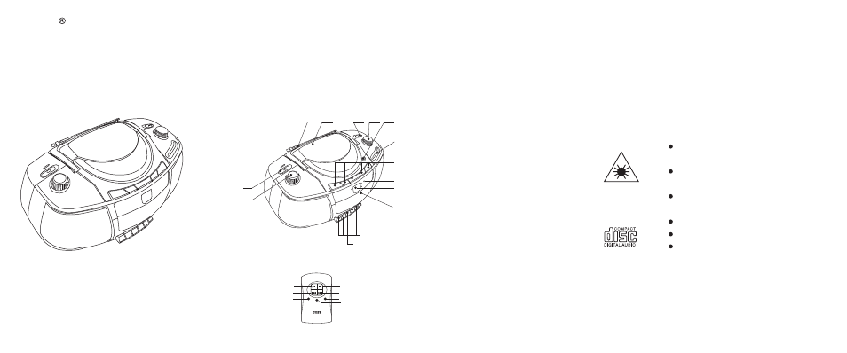 COBY electronic CX-CD250 User Manual | 2 pages