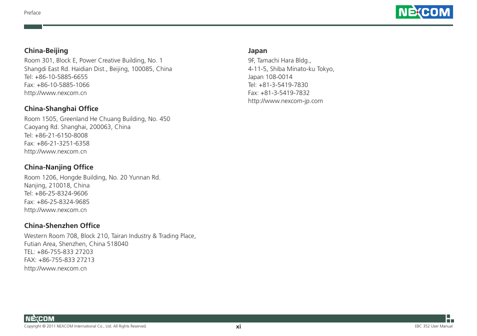 NEXCOM EBC 352 User Manual | Page 11 / 68