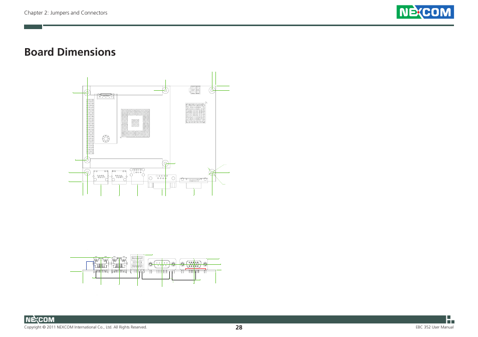 Board dimensions | NEXCOM EBC 352 User Manual | Page 41 / 68