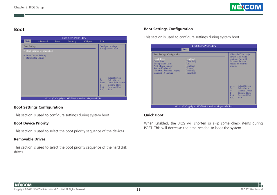 Boot | NEXCOM EBC 352 User Manual | Page 52 / 68