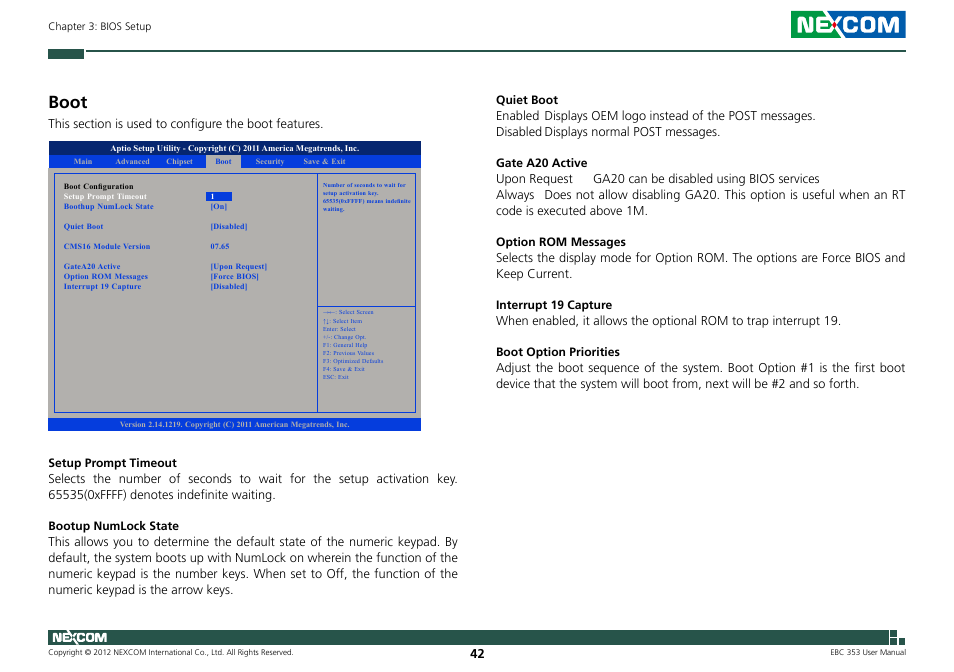 Boot | NEXCOM EBC 353 User Manual | Page 57 / 62