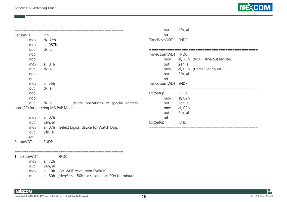 NEXCOM EBC 353 User Manual | Page 61 / 62