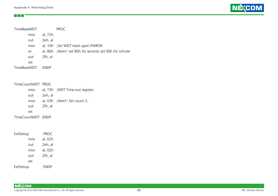 NEXCOM EBC 354 User Manual | Page 62 / 63