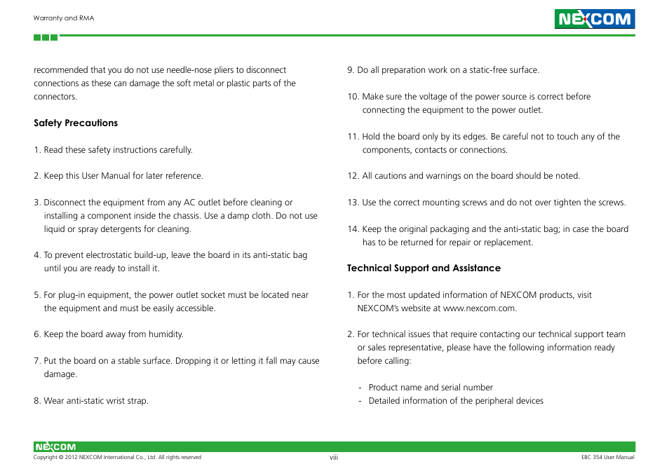 NEXCOM EBC 354 User Manual | Page 8 / 63