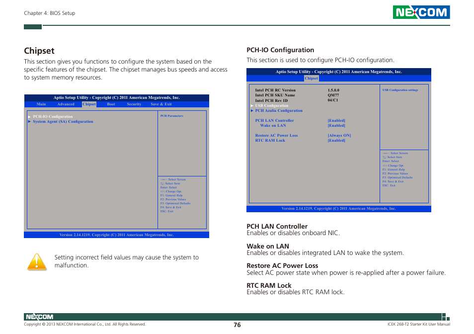 Chipset | NEXCOM ICES 268 User Manual | Page 90 / 96