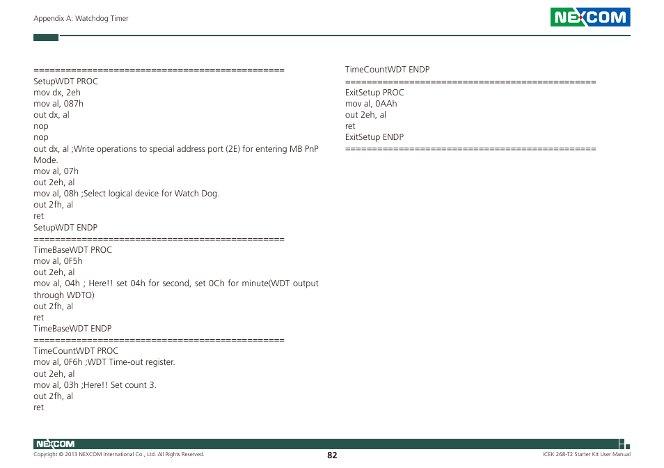 NEXCOM ICES 268 User Manual | Page 96 / 96