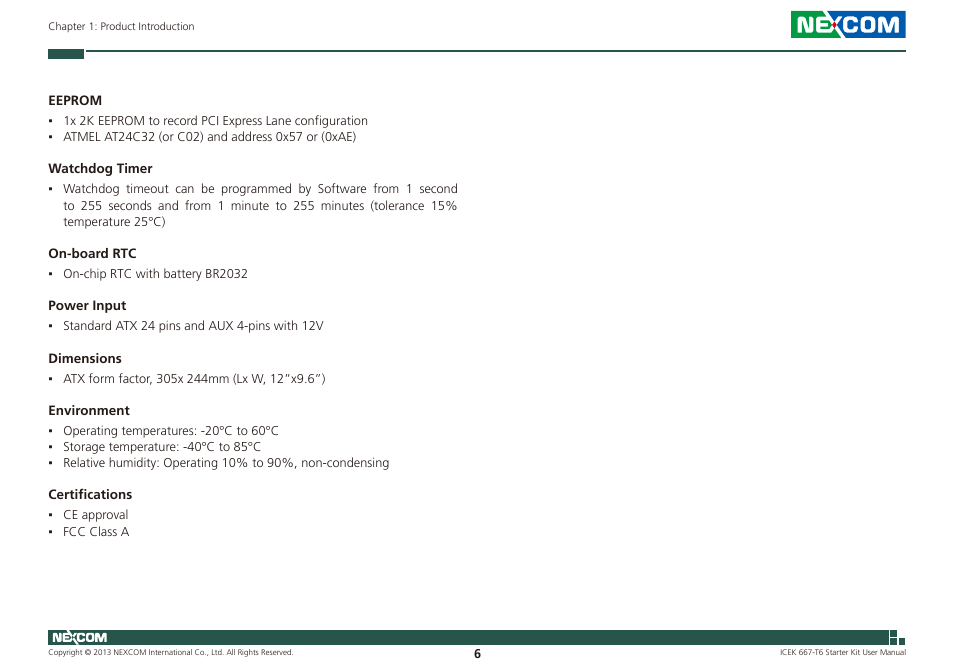 NEXCOM ICES 667 User Manual | Page 20 / 100