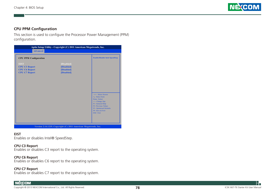 Cpu ppm configuration | NEXCOM ICES 667 User Manual | Page 92 / 100