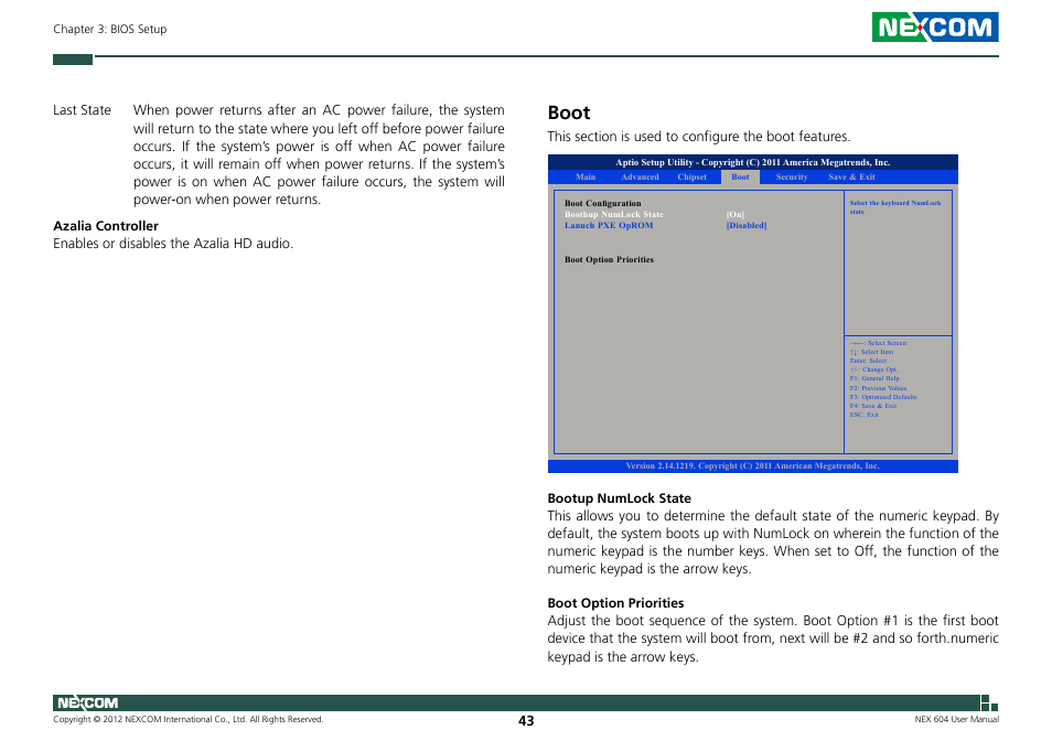 Boot | NEXCOM NEX 604 User Manual | Page 58 / 61