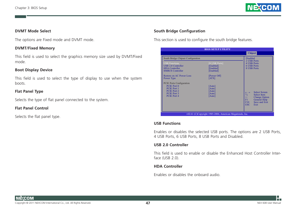 NEXCOM NEX 608 User Manual | Page 60 / 67