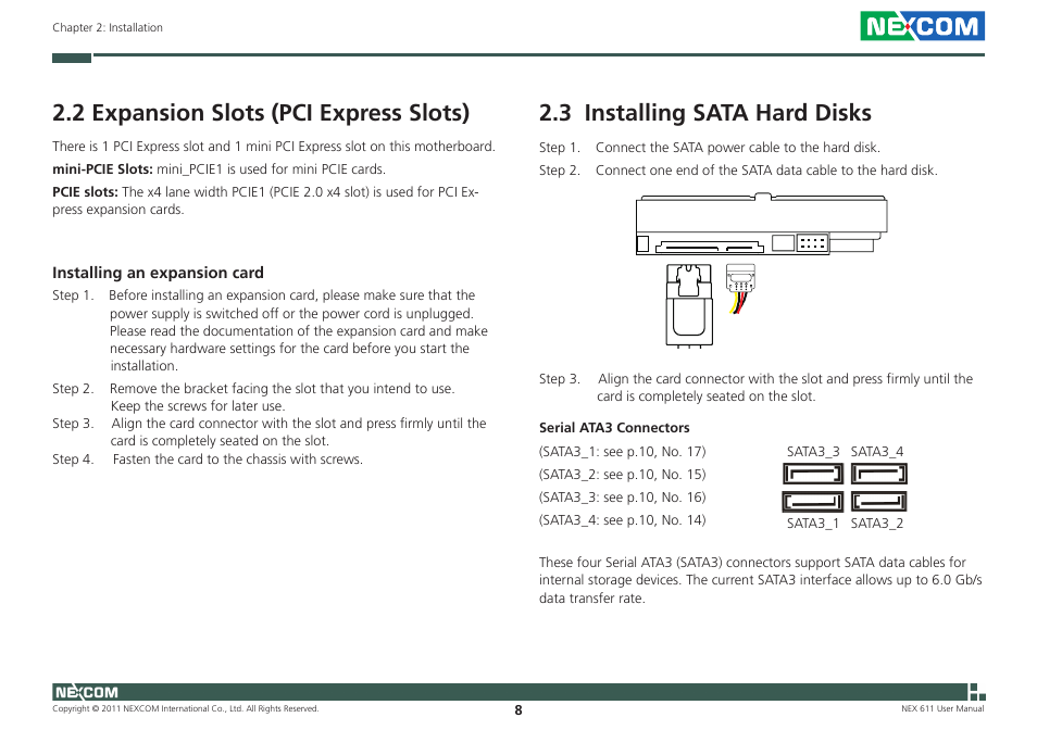 NEXCOM NEX 611 User Manual | Page 19 / 51