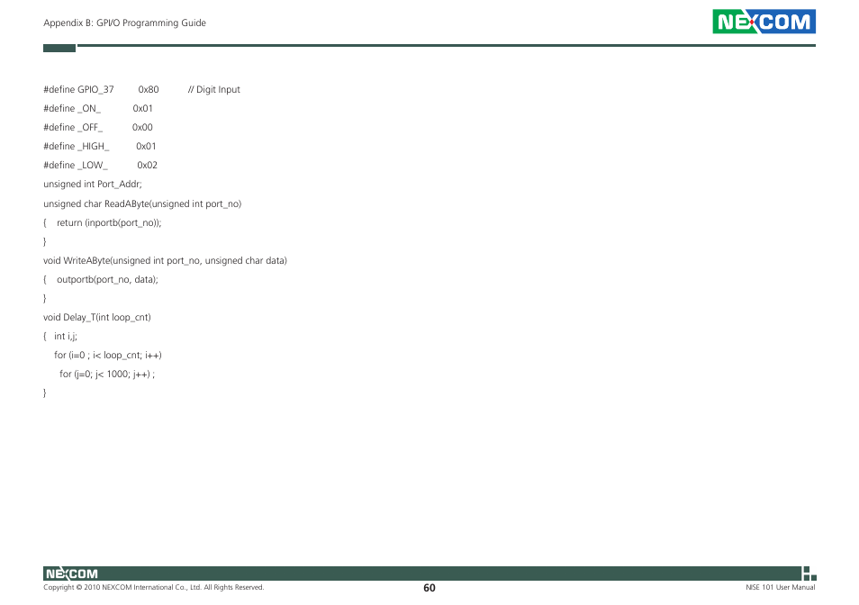 NEXCOM NISE 101 User Manual | Page 73 / 79