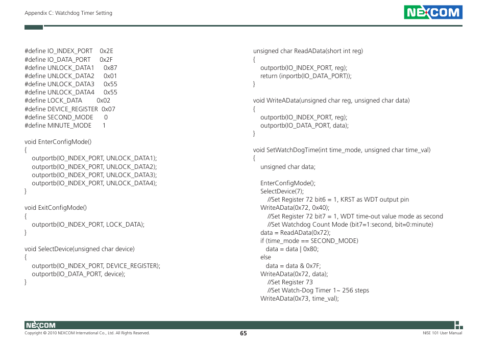 NEXCOM NISE 101 User Manual | Page 78 / 79