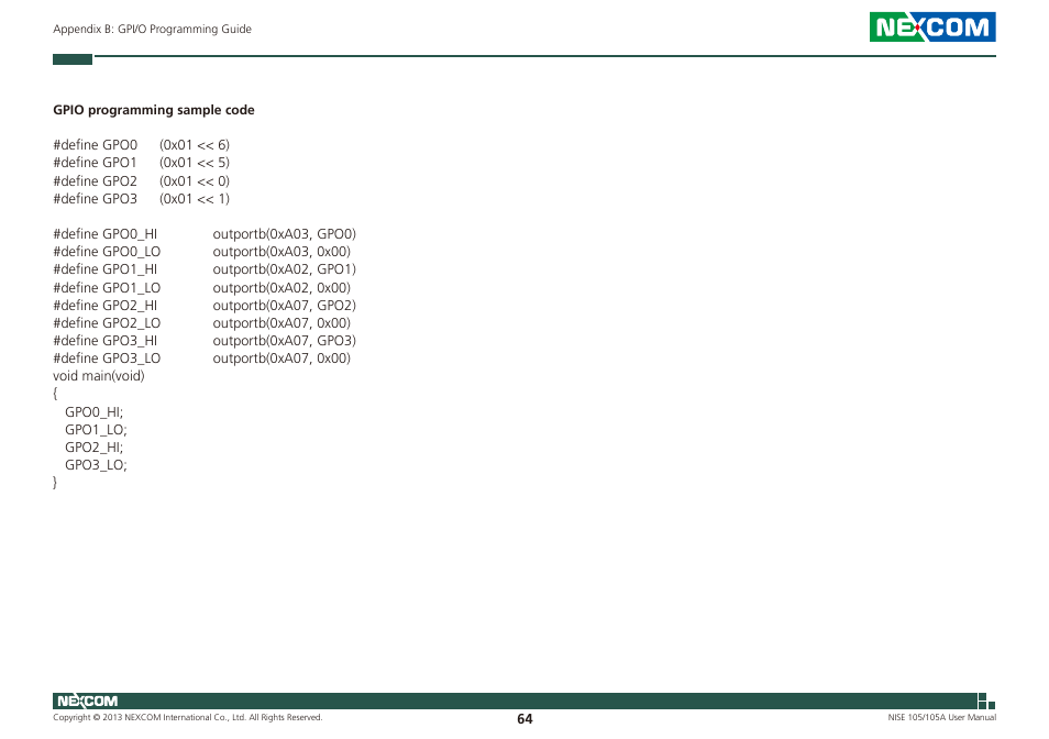 NEXCOM NISE 105 User Manual | Page 77 / 78