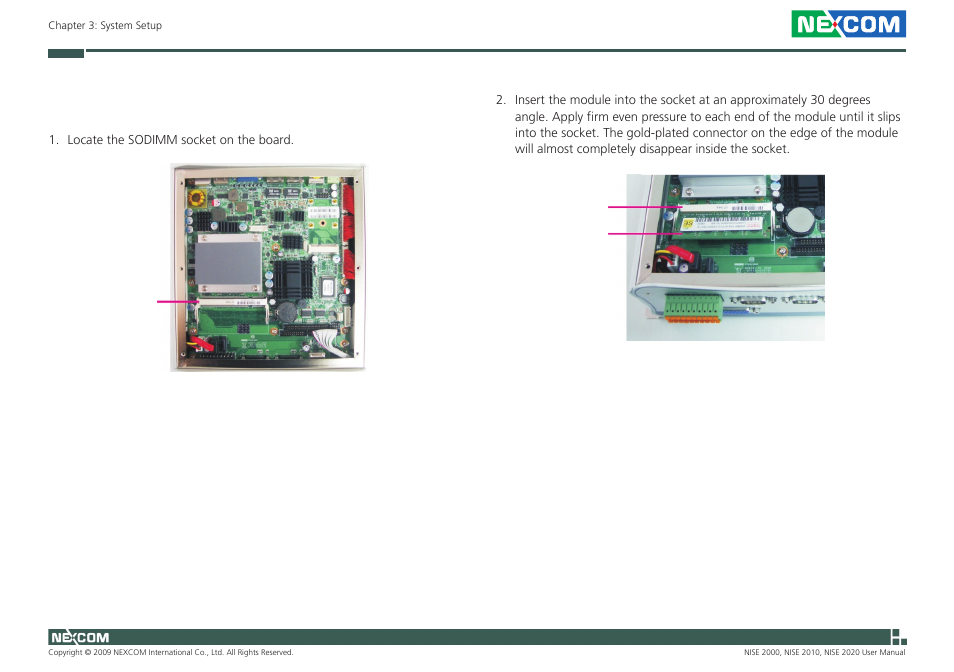 Installing a sodimm | NEXCOM NISE 2000 User Manual | Page 45 / 84