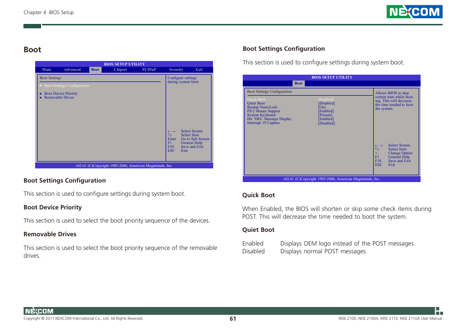 Boot | NEXCOM NISE 2100 User Manual | Page 74 / 87