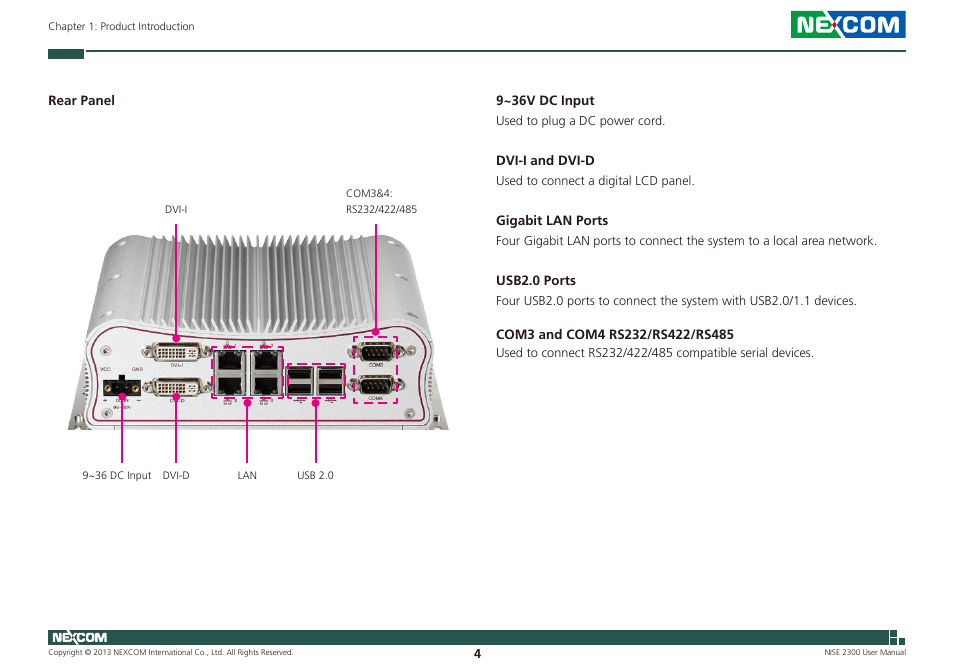 NEXCOM NISE 2300 User Manual | Page 18 / 107