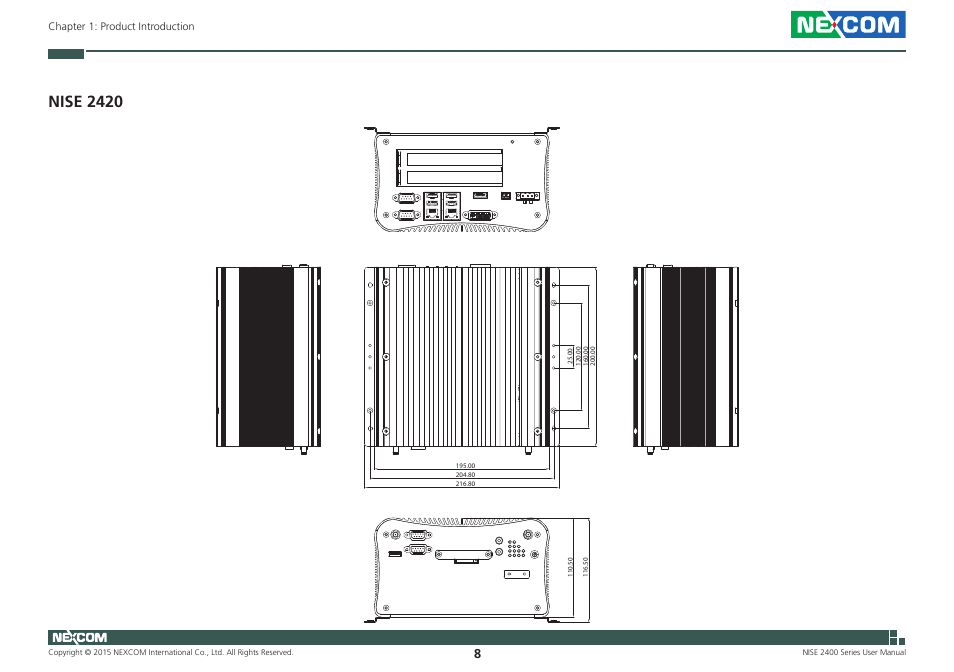 Nise 2420 | NEXCOM NISE 2400 User Manual | Page 22 / 84