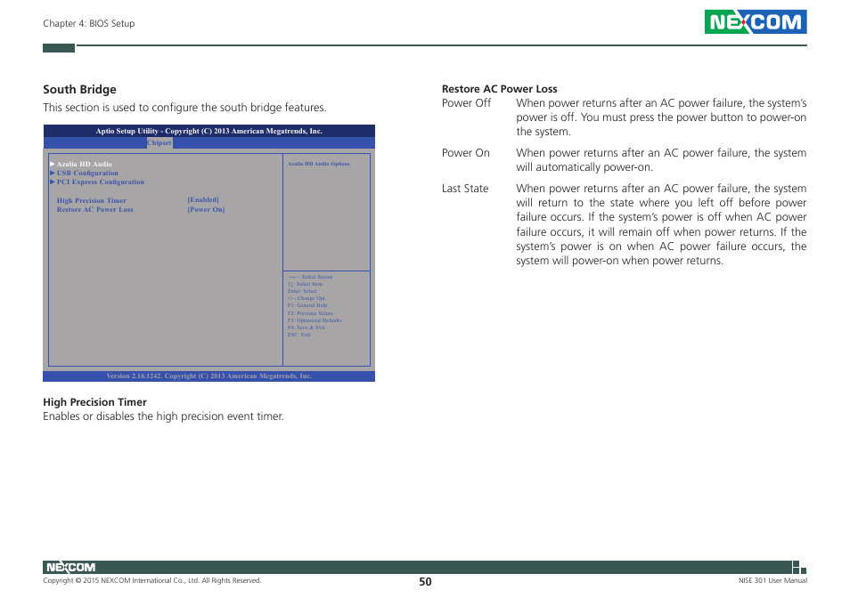 South bridge | NEXCOM NISE 301 User Manual | Page 64 / 74