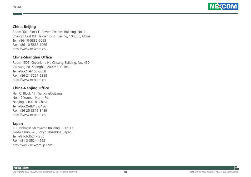 NEXCOM NISE 3100eP2 User Manual | Page 11 / 75