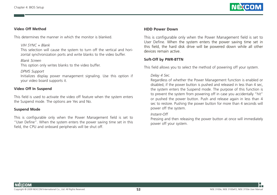 NEXCOM NISE 3100eP2 User Manual | Page 66 / 75