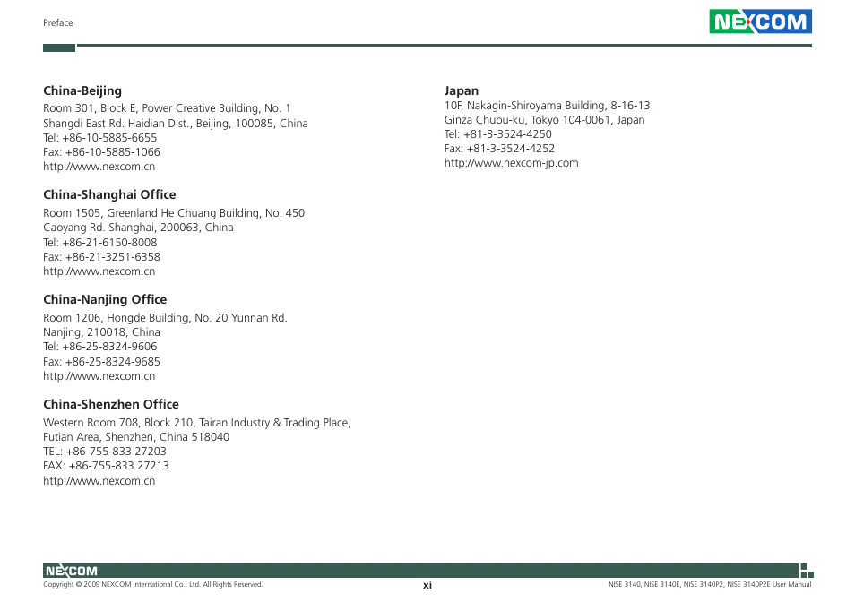 NEXCOM NISE 3140 User Manual | Page 11 / 88