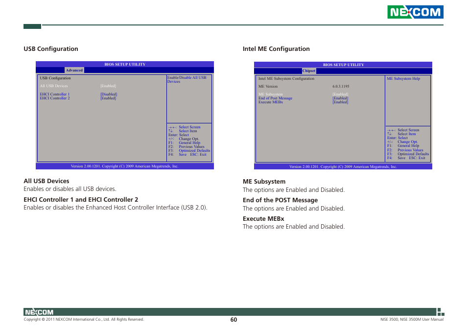 Intel me configuration | NEXCOM NISE 3500 User Manual | Page 74 / 120