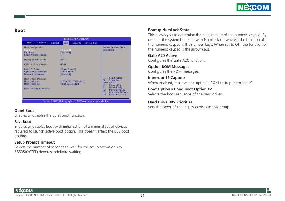 Boot | NEXCOM NISE 3500 User Manual | Page 75 / 120