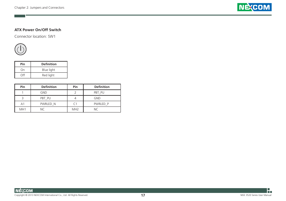 NEXCOM NISE 3520 User Manual | Page 30 / 125