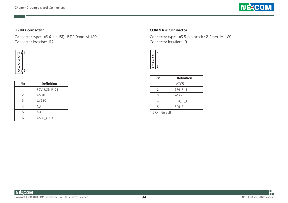 NEXCOM NISE 3520 User Manual | Page 47 / 125