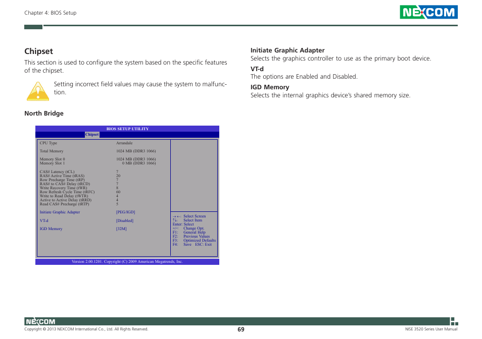 Chipset | NEXCOM NISE 3520 User Manual | Page 82 / 125