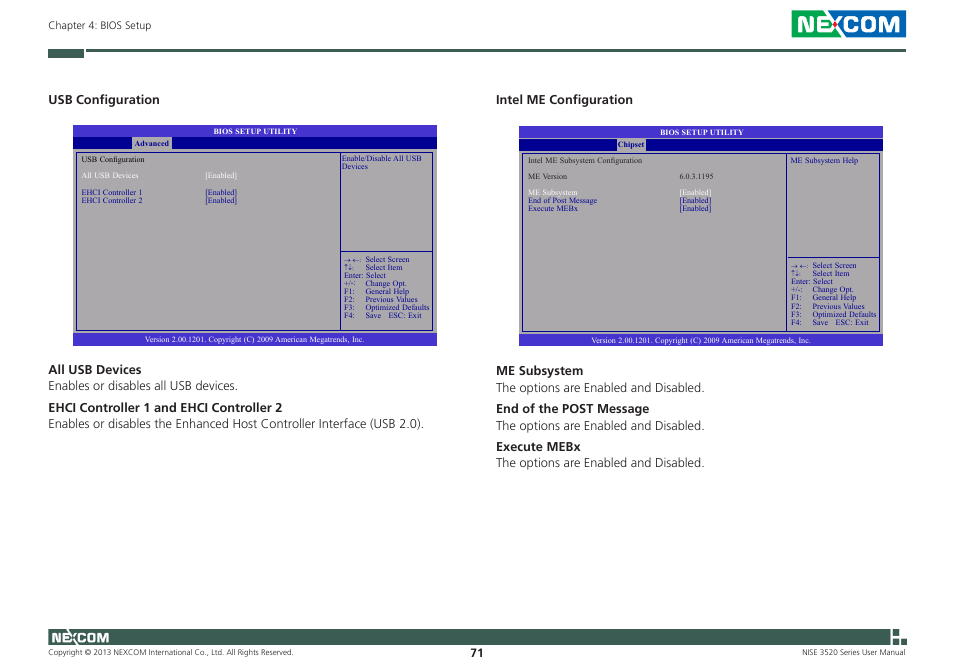 Intel me configuration | NEXCOM NISE 3520 User Manual | Page 84 / 125