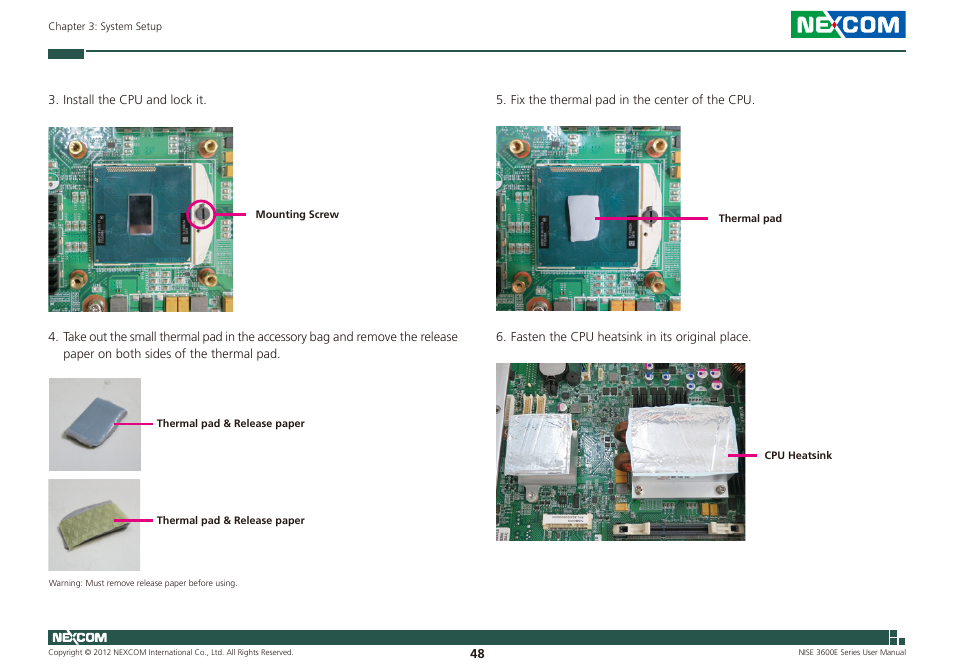 NEXCOM NISE 3600E User Manual | Page 62 / 102