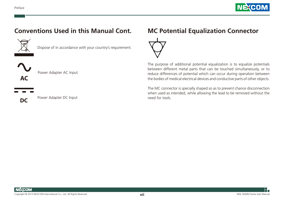 NEXCOM NISE 3640M User Manual | Page 12 / 108