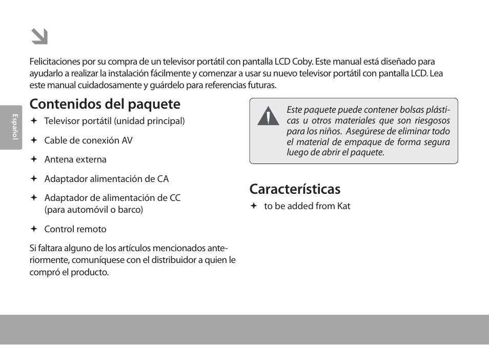 COBY electronic TFTV791 User Manual | Page 38 / 100