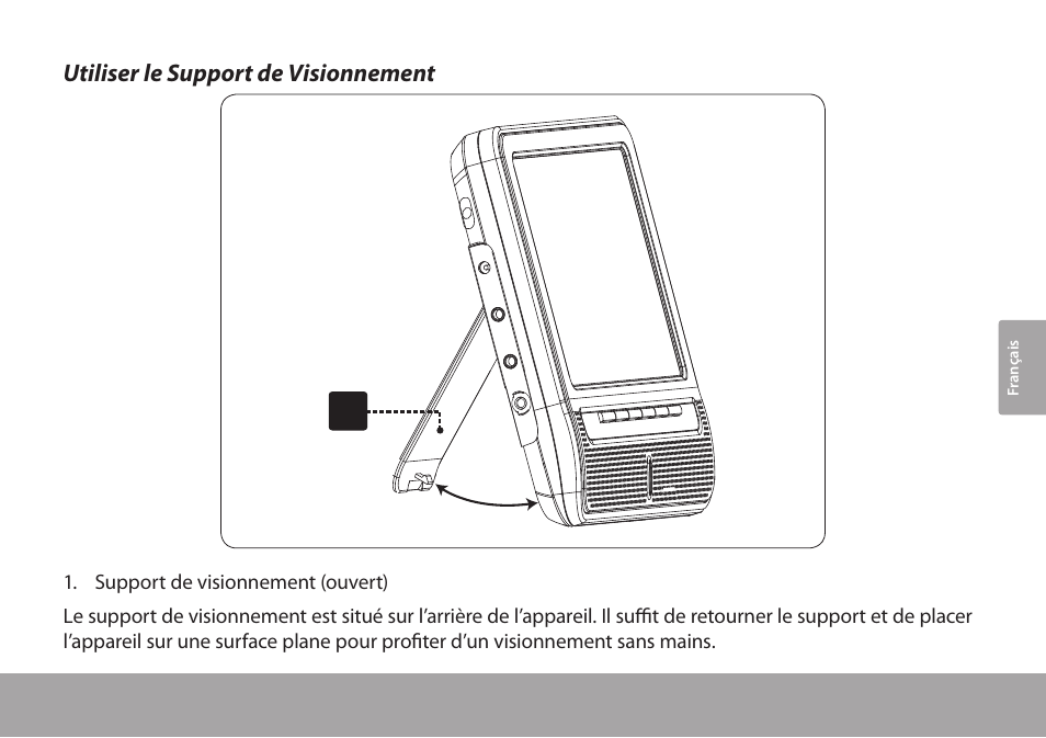 Utiliser le support de visionnement | COBY electronic TFTV791 User Manual | Page 73 / 100