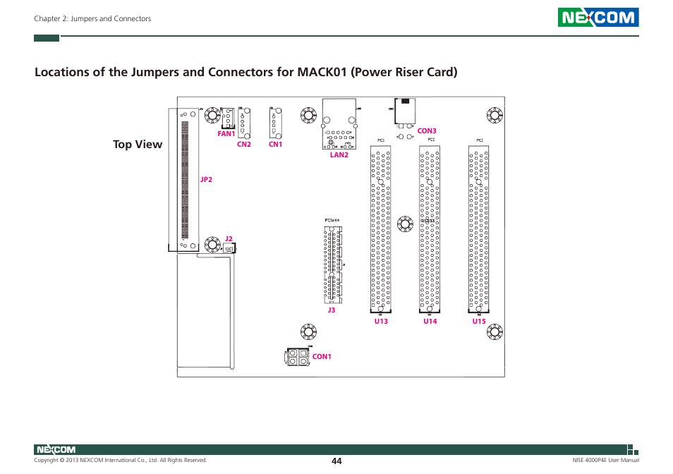 Top view | NEXCOM NISE 4000P4E User Manual | Page 59 / 128