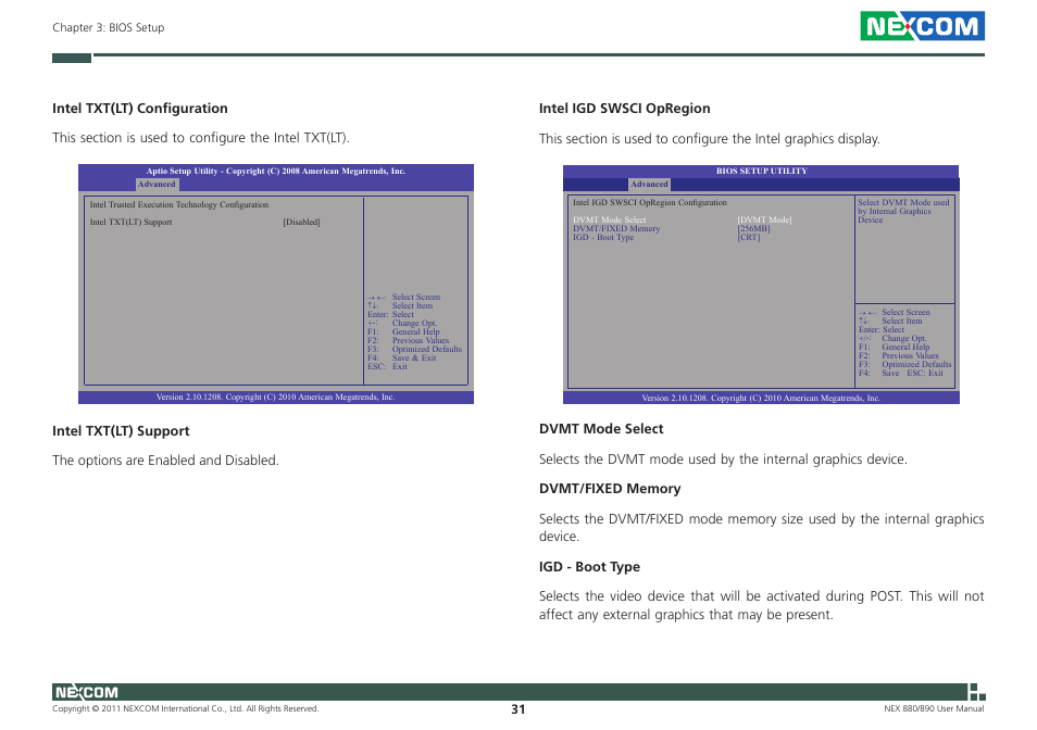 NEXCOM NEX 880 User Manual | Page 44 / 58